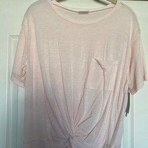 Abound womens one pocket tshirt rose gold large